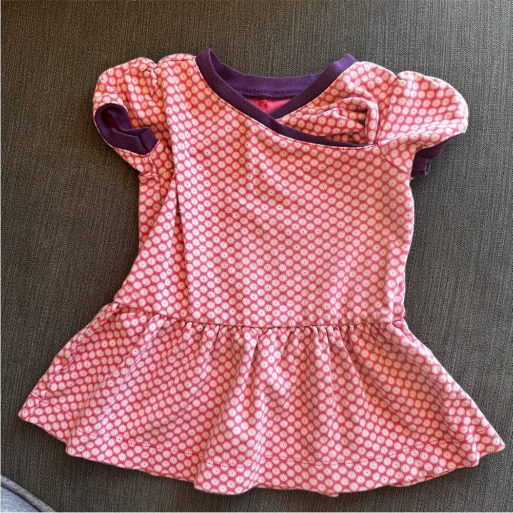 Tea Collection Pink and Purple Baby’s Dress